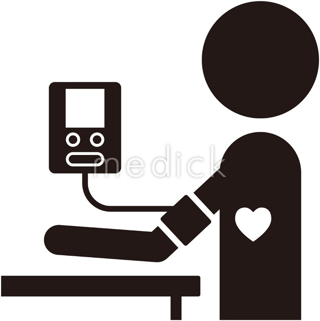 血圧測定 電子計 のイラスト 医療のイラスト 写真 動画 素材販売サイトのメディック Medick
