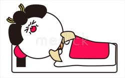 薬キャラクター　姫のイラスト