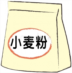 小麦粉のイラスト