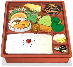 幕の内弁当のイラスト