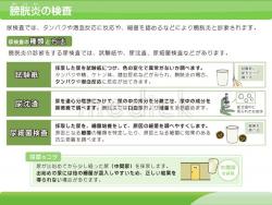膀胱炎の検査の説明スライド