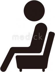 イスに座る人のイラスト