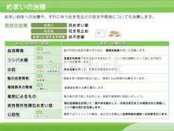 めまいの治療の説明スライド
