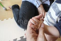 子供の指・爪（生後半年）の写真