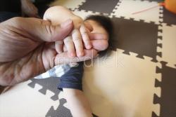 子供の指・爪（生後半年）の写真