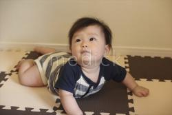 ハイハイする子供の写真