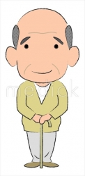 老人男性のイラスト