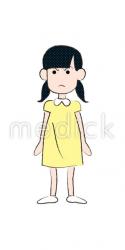怒る女の子のイラスト