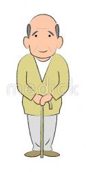 老人男性のイラスト