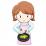 料理をしながら困る女性のイラスト
