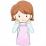 困る女性のイラスト