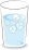飲み物 水（氷入り）のイラスト