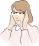 メガネをかける女性のイラスト