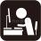 デスクワーク（悪い姿勢）のイラスト