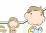 男の子とお母さんのイラスト