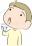 うがいをする男の子のイラスト