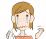 涙目の女性のイラスト