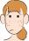 吹き出物がある女性のイラスト