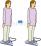 めまいの検査(重心動揺検査)のイラスト