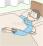アプノモニター検査（センサー装着）のイラスト