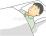 安静に過ごす男性のイラスト