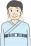 睡眠ポリグラフ検査（センサーの装着）のイラスト