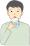 水を飲む男性のイラスト