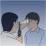倒像検査法のイラスト