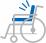 車いすの付属品のイラスト