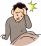 起きた時の頭痛のイラスト