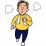 走る男性のイラスト