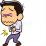 胸が痛む男性のイラスト