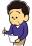 記入する男性のイラスト