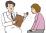 診察を受けるのイラスト