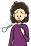 息切れする女性のイラスト