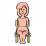 座る女性のイラスト