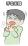 呼吸困難な男性のイラスト