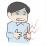 お腹が痛い男性のイラスト
