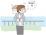 トイレを探す男性のイラスト