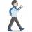 歩く男性のイラスト