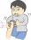 痒い男性のイラスト