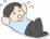 腹筋をする男性のイラスト
