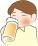 ビールを飲む男性のイラスト