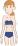 痩せ過ぎの女性のイラスト