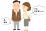家族の付き添いのイラスト