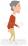 歩くお年寄り（男性）のイラスト