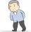 歩く男性のイラスト