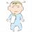 ミルクを飲まない赤ちゃんのイラスト