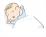 寝汗をかく赤ちゃんのイラスト
