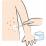 掻き傷の保護のイラスト
